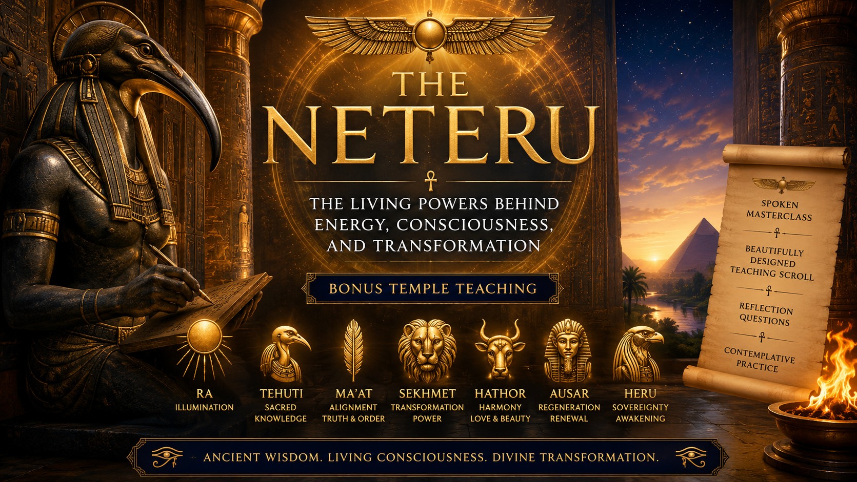The Neteru. The Living Powers Behind Energy, Consciousness, and Transformation The Neteru.
The Living Powers Behind Energy, Consciousness, and Transformation